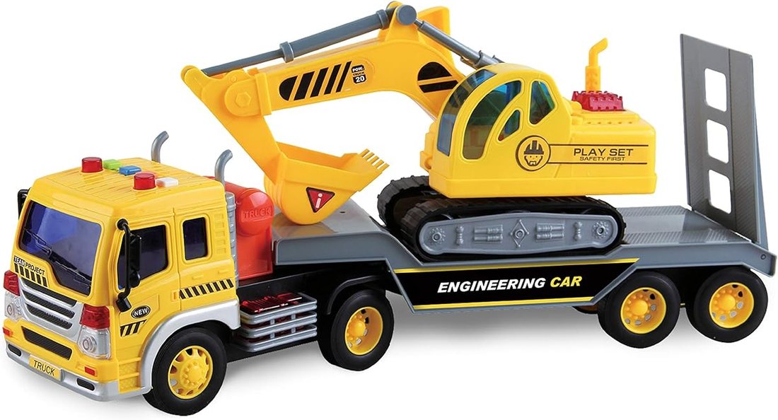 17" Vehicle Transport with Excavator